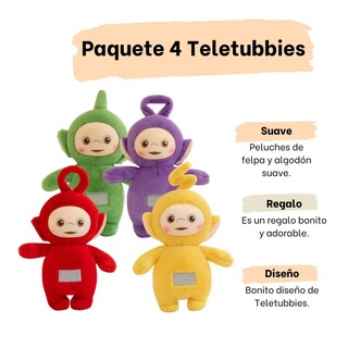 Foto 2 | Foto 2 | Peluches De Teletubbies Paquete De 4 Piezas 35 Cm Belug Multicolor
