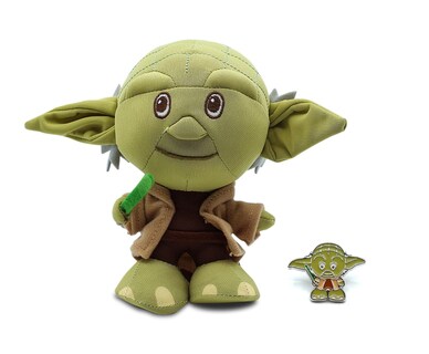 Foto 1 | Foto 1 | Juego De Muñecos De Peluche Y Alfileres De Metal Esmaltado De Star Wars Jedi Master Yoda - Venta Internacional.