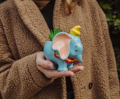 Foto 5 | Foto 5 | Macetero De Cerámica Silver Buffalo Disney Dumbo Con Soporte Pequeño - Venta Internacional.