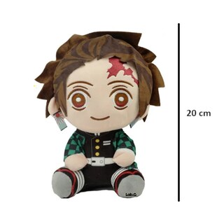 Foto 5 | Foto 5 | Peluche 20cm Tanjiro Lab.g Cabeza Café Verde Chaqueta