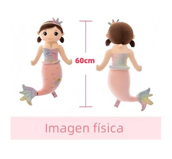 Foto 4 | Foto 4 | Sirena Peluche 60 Cm Rosa/morado