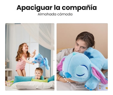 Foto 4 | Foto 4 | Stitch Peluche Belug Almohada 40cm Azul Rey