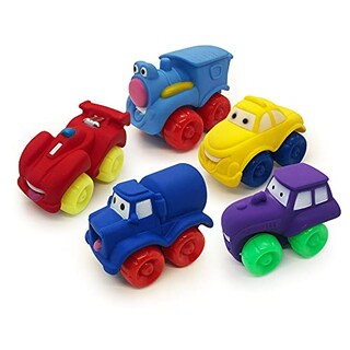 Foto 1 | Foto 1 | Set De 5 Carritos Super Trucks Bf Toys Multicolor Llantas Suaves