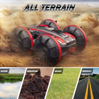 Foto 2 | Foto 2 | Venta Internacional - Coche RC Huoguo Amphibious Stunt 2.4 Ghz 4wd Rojo para Niños