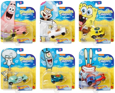 Foto 1 | Foto 1 | Venta Internacional-Autos Hot Wheels de Bob Esponja 6 Piezas