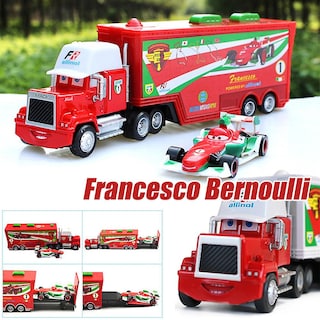 Foto 1 | Foto 1 | Venta Internacional - Set De Camión De Juguete Y Coche Deportivo, Película Disney Pixar Cars 2 3