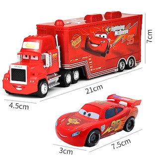 Foto 2 | Foto 2 | Venta Internacional - Set De Camión De Juguete Y Coche Deportivo, Película Disney Pixar Cars 2 3
