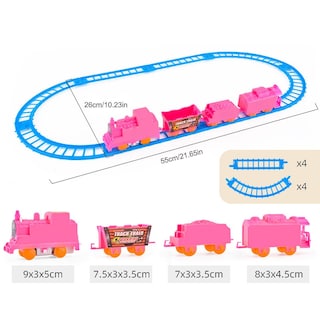 Foto 2 | Foto 2 | Venta Internacional - Juego De Vías De Tren Puzzle Toy Con 3/4 Vagones Para Niños De 3 A 5 Años