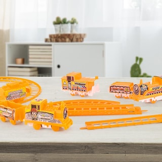 Foto 3 | Foto 3 | Venta Internacional - Juego De Vías De Tren Puzzle Toy Con 3/4 Vagones Para Niños De 3 A 5 Años