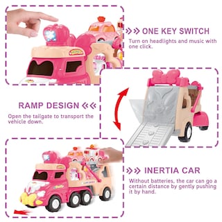 Foto 7 | Foto 7 | Venta Internacional - Camión Portajuguetes Seveclotree 9 En 1 Con Coches Y Sonido Para Niña