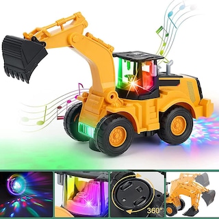 Foto 1 | Foto 1 | Venta Internacional - Vehículo Excavador Eléctrico De Juguete De Construcción Para Niños Pequeños