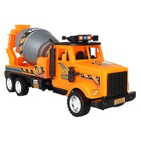 Venta Internacional - Camión Mezclador De Inercia De Simulación De Juguete Para Niños, Color Naranja