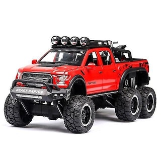 Foto 1 | Foto 1 | Venta Internacional - Coche de Juguete Raptor F150 Big Wheel de Aleación Fundida Escala 1:28