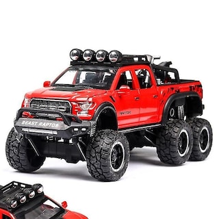 Foto 2 | Foto 2 | Venta Internacional - Coche de Juguete Raptor F150 Big Wheel de Aleación Fundida Escala 1:28