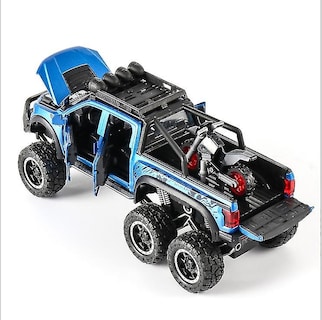 Foto 3 | Foto 3 | Venta Internacional - Coche de Juguete Raptor F150 Big Wheel de Aleación Fundida Escala 1:28