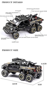 Foto 5 | Foto 5 | Venta Internacional - Coche de Juguete Raptor F150 Big Wheel de Aleación Fundida Escala 1:28