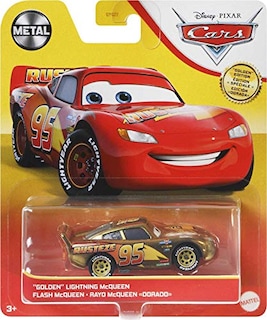 Foto 4 | Foto 4 | Venta Internacional - Vehículo Fundido A Presión Disney Cars Golden Lightning Mcqueen 1:55