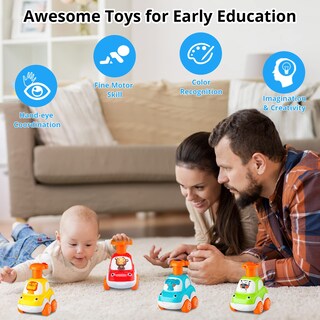 Foto 6 | Foto 6 | Venta Internacional - Carros de Juguete Wdebay Animales Multicolor 4 Piezas