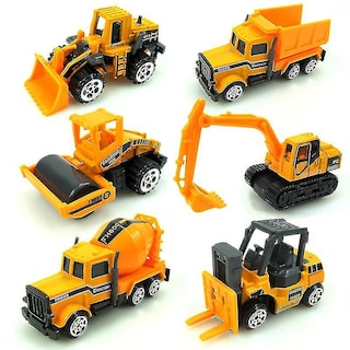 Foto 4 | Foto 4 | Venta Internacional - Juego De Juguetes Para Vehículos De Construcción, 16 Piezas, Aleación Con Señales De Tráfico