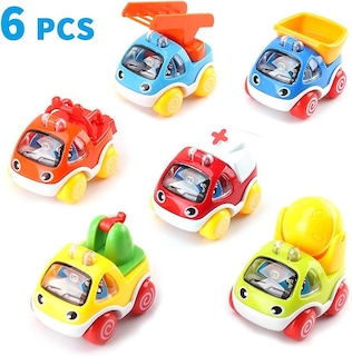 Foto 1 | Foto 1 | Venta Internacional - Set De Coches De Juguete Para Niños Pequeños De 1 A 3 Años, Retráctil, 6 Vehículos