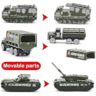 Foto 2 | Foto 2 | Venta Internacional - Juego De Juguetes Para Vehículos Militares, Tamaño Pequeño, Tamaño 1:64, Fundido A Presión, 6 Unidad