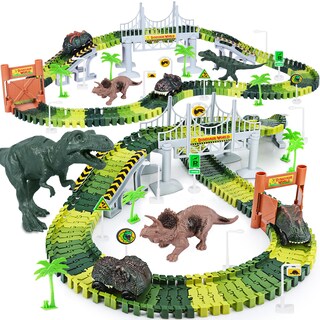 Foto 1 | Foto 1 | Venta Internacional - Set De Pista De Carreras De Juguete Toyk Dinosaur World Con 2 Coches De Dinosaurios