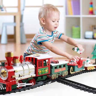 Foto 1 | Foto 1 | Venta Internacional - Tren Eléctrico Navideño De Juguete Con Iluminación Y Música