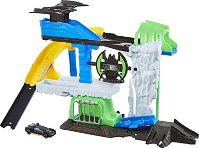 Foto 1 | Foto 1 | Set De Juego Hot Wheels Dc Batcave Con Coche Con El Personaj - Venta Internacional.