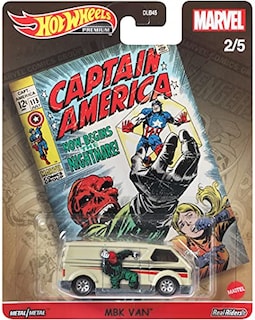 Foto 5 | Foto 5 | Vehículo De Juguete Hot Wheels Captain America Mbk Van A Escala 1:64 - Venta Internacional.