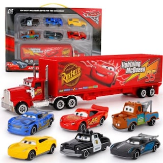 Foto 1 | Foto 1 | Set De Juguetes Disney Pixar Cars Lightning Mcqueen, 7 Piezas - Venta Internacional.