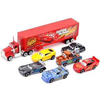 Foto 3 | Foto 3 | Set De Juguetes Disney Pixar Cars Lightning Mcqueen, 7 Piezas - Venta Internacional.