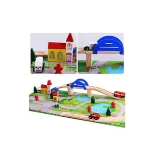 Foto 4 | Foto 4 | Pista Didáctica Para Coches Urbanos De Juguete Con Puente De Madera - Venta Internacional.