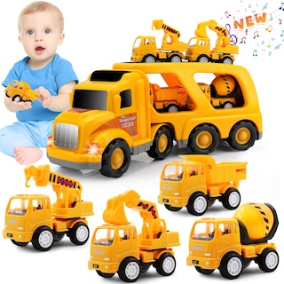 Foto 1 | Foto 1 | Juguetes 5 En 1 Para Camiones De Construcción Nicmore Para Niños De 2 A 6 Años - Venta Internacional.