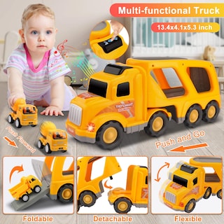 Foto 4 | Foto 4 | Juguetes 5 En 1 Para Camiones De Construcción Nicmore Para Niños De 2 A 6 Años - Venta Internacional.