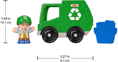 Foto 3 | Foto 3 | Camión De Reciclaje Little People De Fisher-price, Vehículo - Venta Internacional.