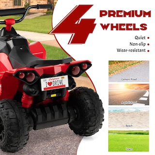 Foto 6 | Foto 6 | Batería Eléctrica Para Atv Costzon Para Niños De 12 V Con Alta/baja Velocidad, Color Rojo - Venta Internacional.