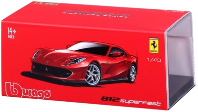 Foto 4 | Foto 4 | Coche Fundido a Presión Bburago Ferrari 812 Superfast a Escala 1:43 Rojo - Venta Internacional