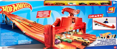Foto 6 | Foto 6 | Set de Pista de Coches de Juguete Hot Wheels Super 6 Lane Raceway Con 6 Coches - Venta Internacional