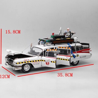 Foto 7 | Foto 7 | Modelo de Coche Fundido a Presión Cadillac Ghostbusters Ii Ecto 1a a Escala 1:18 - Venta Internacional