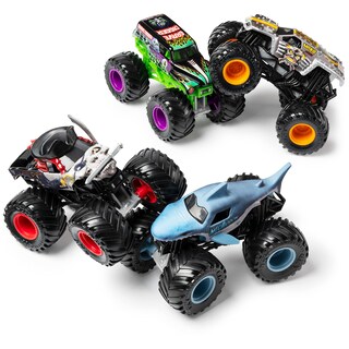 Foto 3 | Foto 3 | Pack de 4 Unidades de Monster Jam Land Vs. Sea Monster Trucks - Venta Internacional