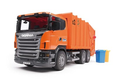 Foto 1 | Foto 1 | Camión de Basura Bruder Scania R-Series Naranja - Venta Internacional