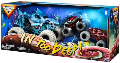 Foto 7 | Foto 7 | Monster Trucks Fundidos a Presión Toy Monster Jam Into The Deep paquete de 3 - Venta Internacional