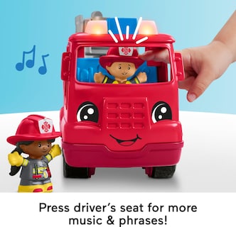 Foto 4 | Foto 4 | Camión de Bomberos Fisher-Price Little People con Luces y Sonidos para Niños de 1 o Más Años