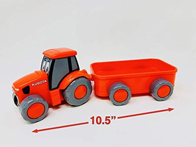Foto 3 | Foto 3 | New-ray Pre-school Kubota Lil' Orange Farm Tractor Y Wagon - Venta Internacional.