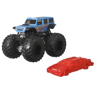 Foto 1 | Foto 1 | Camión De Juguete Hot Wheels Monster Trucks 1:64 Con Coche Aplastable - Venta Internacional.