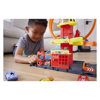 Foto 4 | Foto 4 | Set De Pistas Para Coches De Juguete Hot Wheels City Super Loop Fire Station - Venta Internacional.