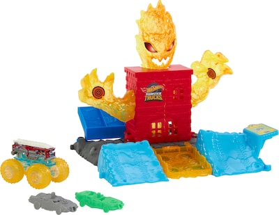 Foto 4 | Foto 4 | Toy Playset Hot Wheels Monster Trucks, Camión De Bomberos Con 5 Alarmas - Venta Internacional.