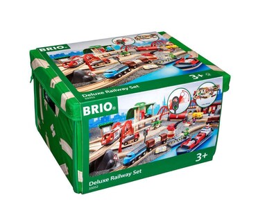 Foto 1 | Foto 1 | Juego De Juguetes De Tren De Madera Brio World 33052 Deluxe Railway Set - Venta Internacional.