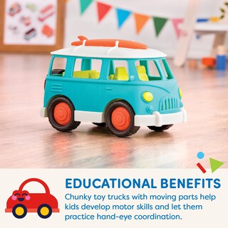 Foto 4 | Foto 4 | Ruedas Toy Camper Van Battat Wonder, Azules, Para Niños Mayores De 1 Año - Venta Internacional.