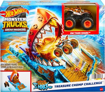 Foto 7 | Foto 7 | Camión De Juguete Y Set De Juego Hot Wheels Monster Trucks Arena Smashers - Venta Internacional.